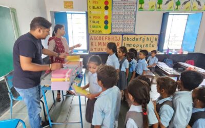 Stationery Distribution at Government School Aamba Fala